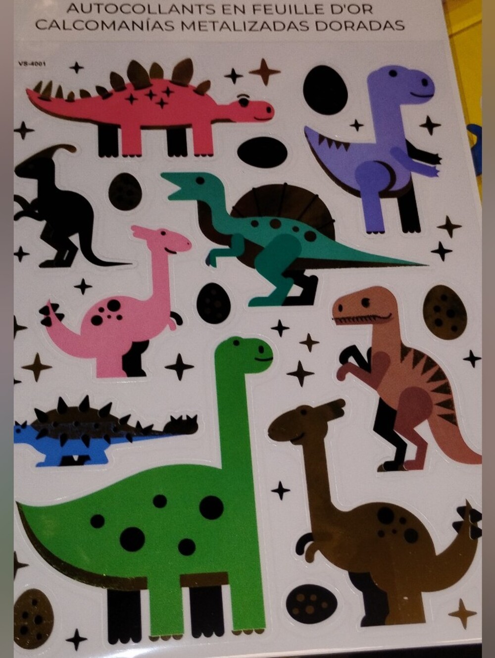 Kids Dinosaur Stickers Pack - Colorful Assorted Dinosaurs 2 for $5